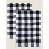 George Home black white check tea towel 65x42cm, UK version
