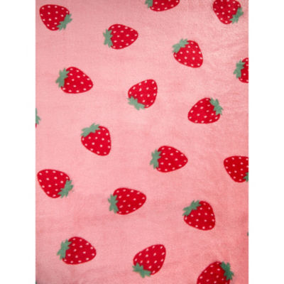 ASDA George Home Red Strawberry Fleece Blanket 150 x 120 cm - اشترِ عبر الإنترنت من McGrocer