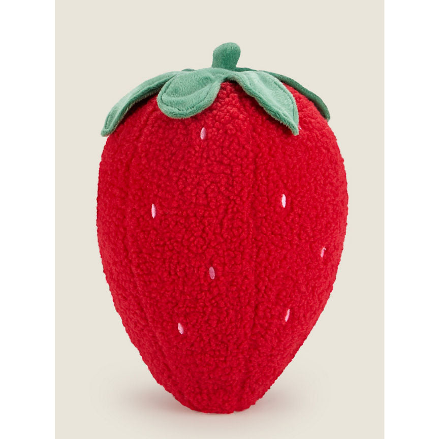 George Home Red Strawberry-Shaped Cushion GOODS ASDA   