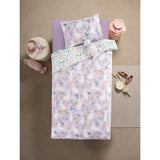George Home Ditsy Floral Bunny Reversible Cotton Duvet Set - Toddler