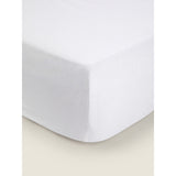 George Home White Cotton Fitted Sheet GOODS ASDA   