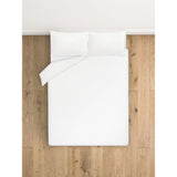 George Home white relaxed washed cotton duvet set double, UK version