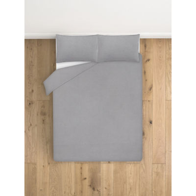 George Home grey cotton duvet set single, UK version