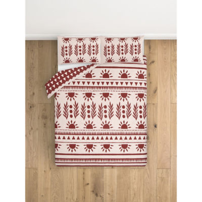 George Home beige bohemian reversible duvet set king - British product