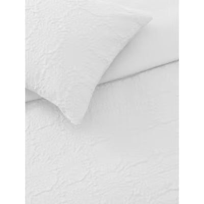 ASDA George Home White Embossed Flower Single Duvet Set- Buy online at McGrocer