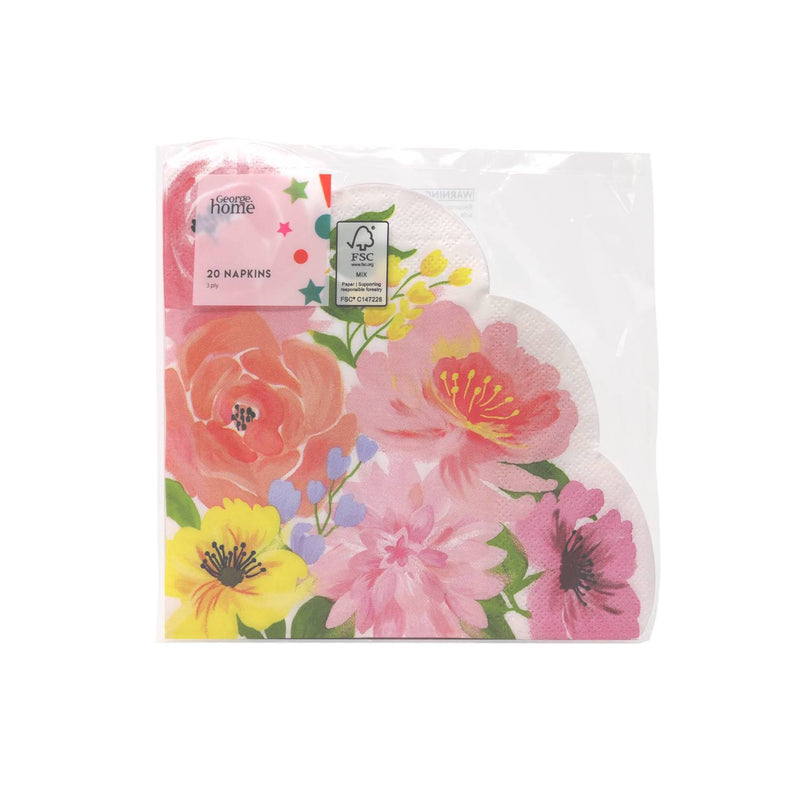 George Home floral napkins 20-pack, imported from the UK