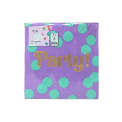 ASDA George Home Spotty Party Napkins 33x33cm- Buy online at McGrocer