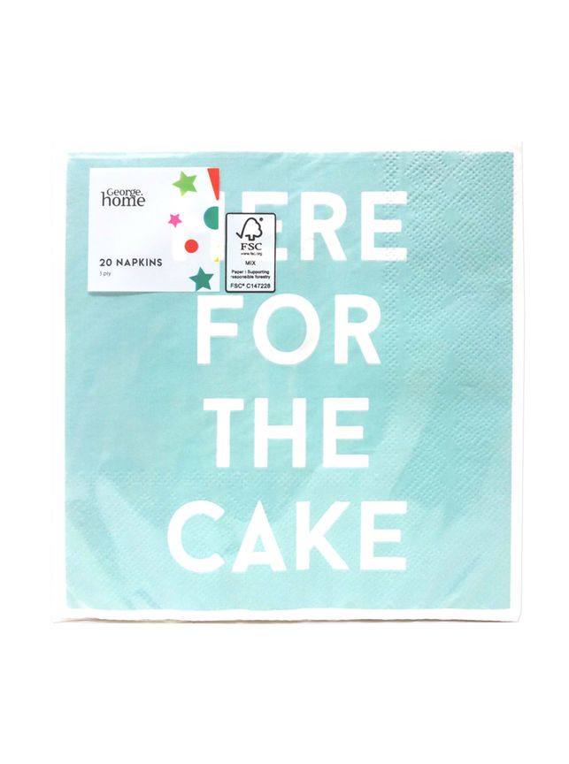 George Home Here for the Cake Napkins GOODS ASDA   