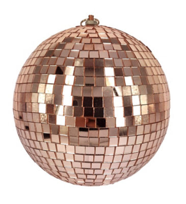 George Home Rose Gold Disco Ball 19x19cm, britisk versjon