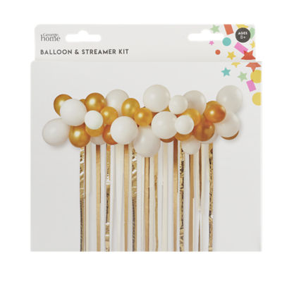 George Home Gullballong og Streamer Sett 60pk Festdekorasjoner
