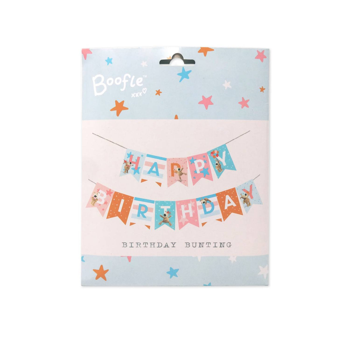 George Home Boofle Happy Birthday bunting 2.5m, imported from the UK