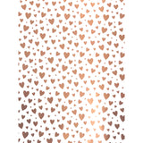 George rose gold heart wrapping paper 3m, imported from the UK