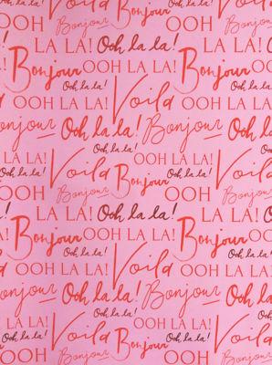George Rouleau d'emballage réversible Premium Rose et Rouge
