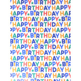 George happy birthday text wrapping paper roll 3m, UK version