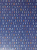 George navy text wrapping paper 3m, UK version