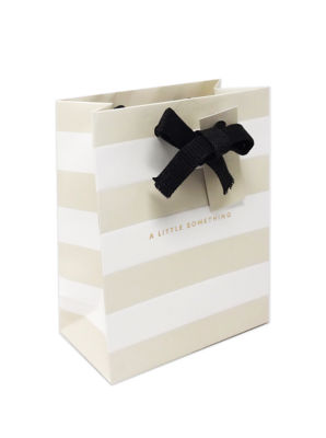George Stripe Small Portrait Gift Bag 19x15x8cm, UK version