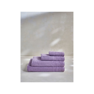 Stacey Solomon lilac popcorn textured face cloth 30x30cm, UK version