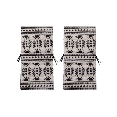 George Home Miami cushion 2 pack black stamp print (British brand)