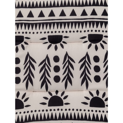 George Home Miami cushion 2 pack black stamp print (British brand)