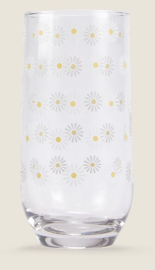 George Home Daisy Hi-Ball Glass GOODS ASDA   