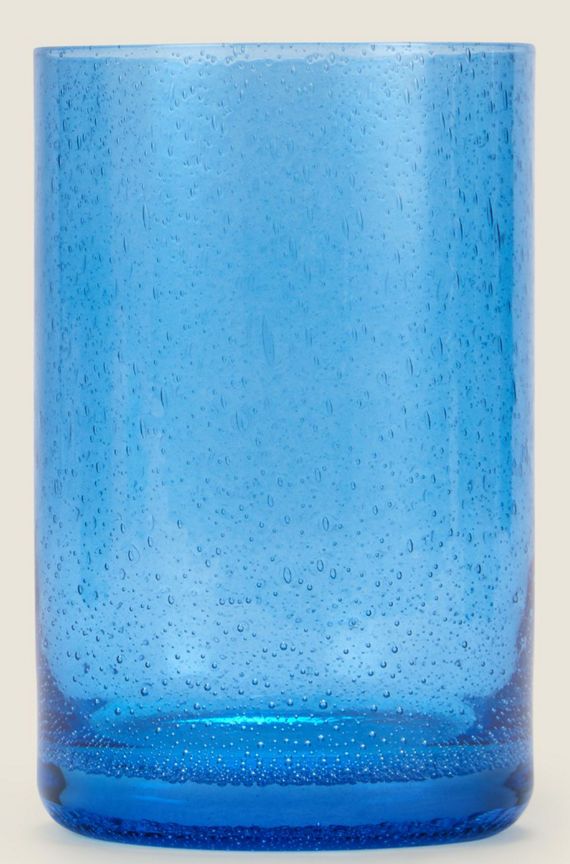 George Home Blue Bubble Hi-Ball Glass GOODS ASDA   