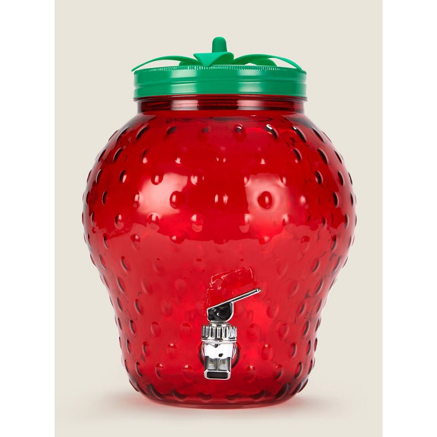 George Home Red Strawberry Drinks Dispenser