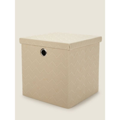 George Home natural foldable storage cube 27cm, imported from the UK