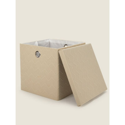 George Home natural foldable storage cube 27cm, imported from the UK
