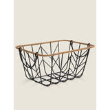 George Home small black wire basket, UK version