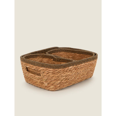 George Home Natürliches Rattan Aufbewahrungstablett 7,8L