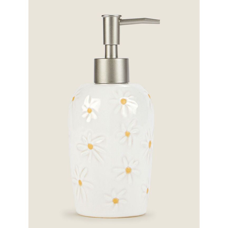 George Home White Daisy Soap Dispenser GOODS ASDA   