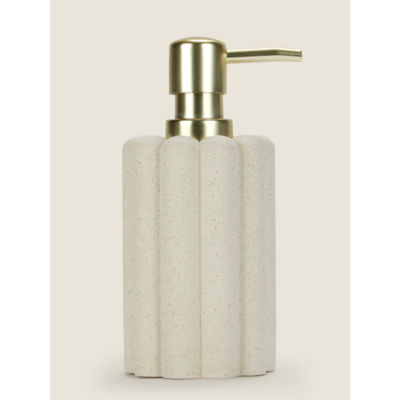 George Home soap dispenser ribbed cylinder, UK version