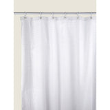 George Home white textured seersucker shower curtain 180 x 180 cm, UK version