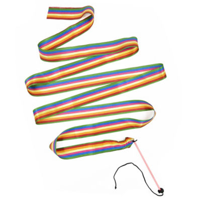 ASDA Hapello Rainbow Twirl Ribbon Gymnastics Ribbon 3.6m- Buy online at McGrocer