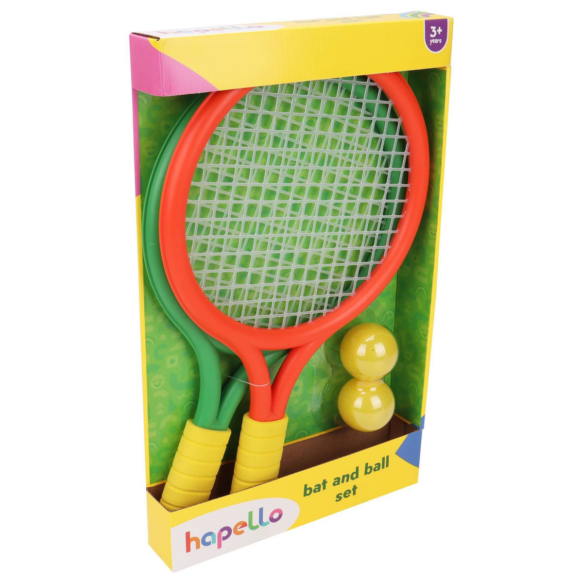 Hapello toddler tennis racket set with balls 39cm (British brand)