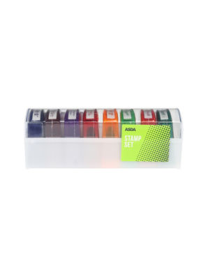 Set de 8 tampons auto-encrés multicolores pour enseignants ASDA