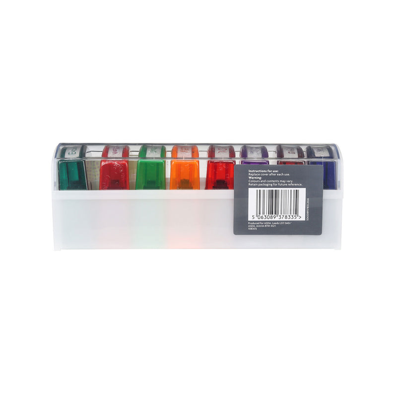 ASDA pre-inked multi-colour teacher stamp set 8pk - British product