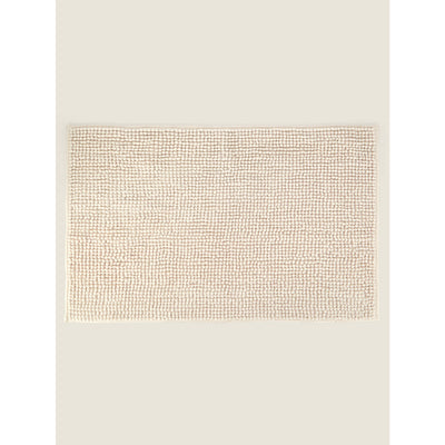 ASDA George Home Solid Chenille Bath Mat Stone 50cm x 80cm- Buy online at McGrocer