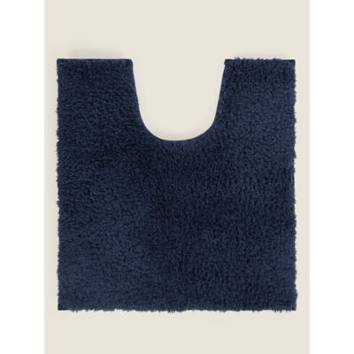 ASDA George Home Navy Super-Soft Cotton Pedestal Mat 47.5 x 50cm- Buy online at McGrocer