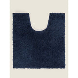 George Home navy super-soft cotton pedestal mat 47.5 x 50cm, imported from the UK