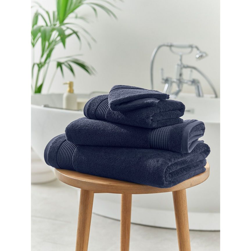 George Home Navy Egyptian Cotton Bath Sheet GOODS ASDA   