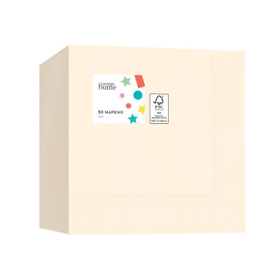 George Home Krem Servietter 50pk 33x33cm