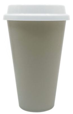 George Gjenbrukbare Kaffekopper Grå Geometrisk Trykk 5pk