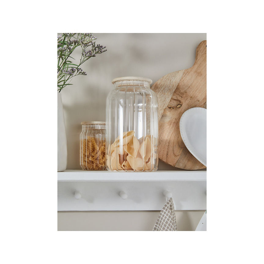 At Home with Stacey Solomon Clear Glass Canister Extra Large GOODS ASDA   