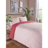 George Home Red & White Love Hearts Reversible Duvet Set - Double GOODS ASDA   