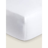 George Home white cotton fitted sheet double, imported from the UK