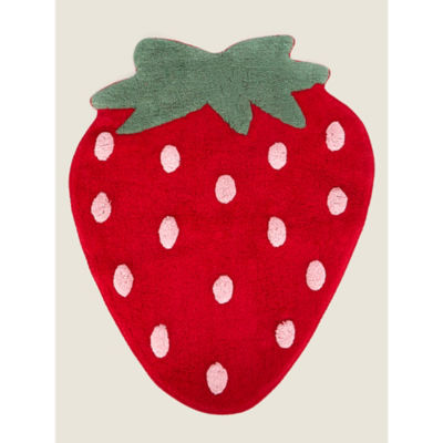 ASDA George Home Red Strawberry Rug 65 x 80 cm- Buy online at McGrocer