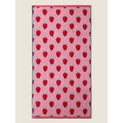 George Home strawberry jacquard towel 130x70cm (British brand)