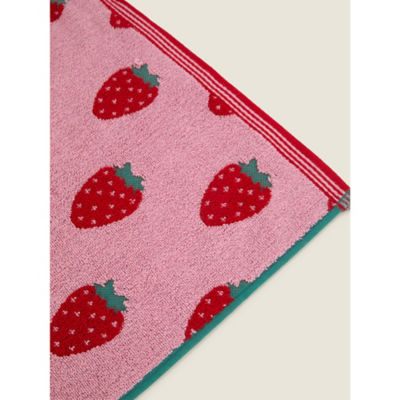George Home strawberry jacquard towel 130x70cm (British brand)