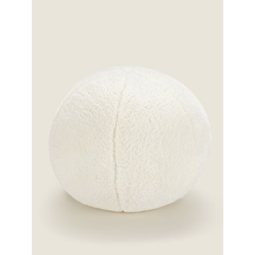 George Home White Ball-Shaped Cushion GOODS ASDA   